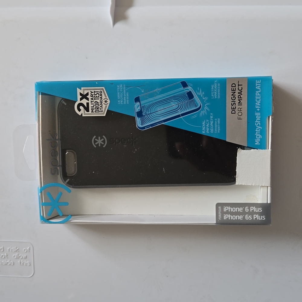 Speck Products MightyShell + FACEPLATE Case for iPhone 6S+ iPhone 6+ Black